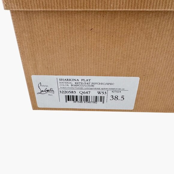 Christian Louboutin Sharkina White Mesh Red Sneakers Size 38.5 US 8.5 Women 6977 - Picture 15 of 15